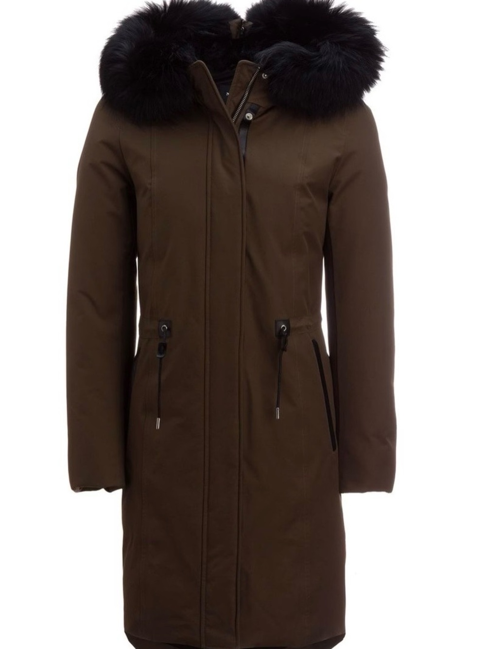 Mackage Enia Down Coat with Black Fur-Trim Hood